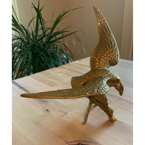 Jewelry - Vintage 1970s Brass Eagle